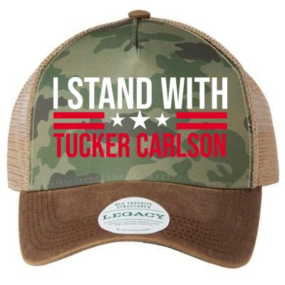I Stand With Tucker Carlson Legacy Tie Dye Trucker Hat