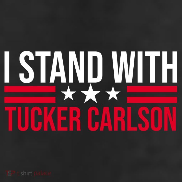 I Stand With Tucker Carlson 7 Panel Mesh Trucker Snapback Hat