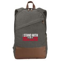 I Stand With Tucker Carlson Cotton Canvas Backpack