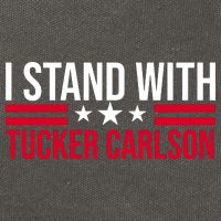 I Stand With Tucker Carlson Cotton Canvas Backpack