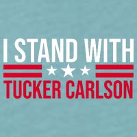 I Stand With Tucker Carlson Sueded Cloud Jersey T-Shirt