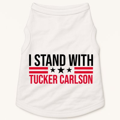 I Stand With Tucker Carlson Doggie Tank