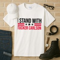 I Stand With Tucker Carlson Tall T-Shirt