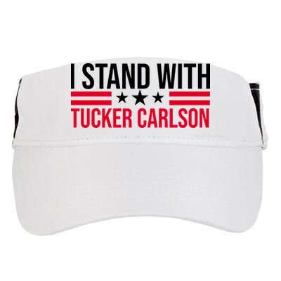 I Stand With Tucker Carlson Adult Drive Performance Visor