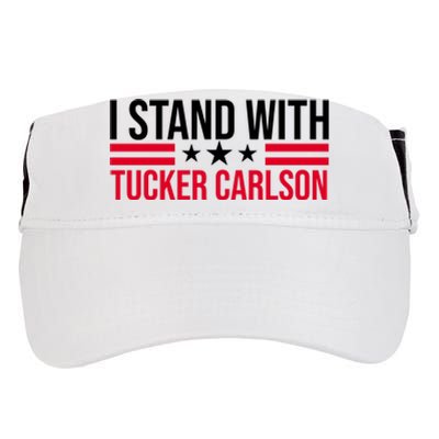 I Stand With Tucker Carlson Adult Drive Performance Visor