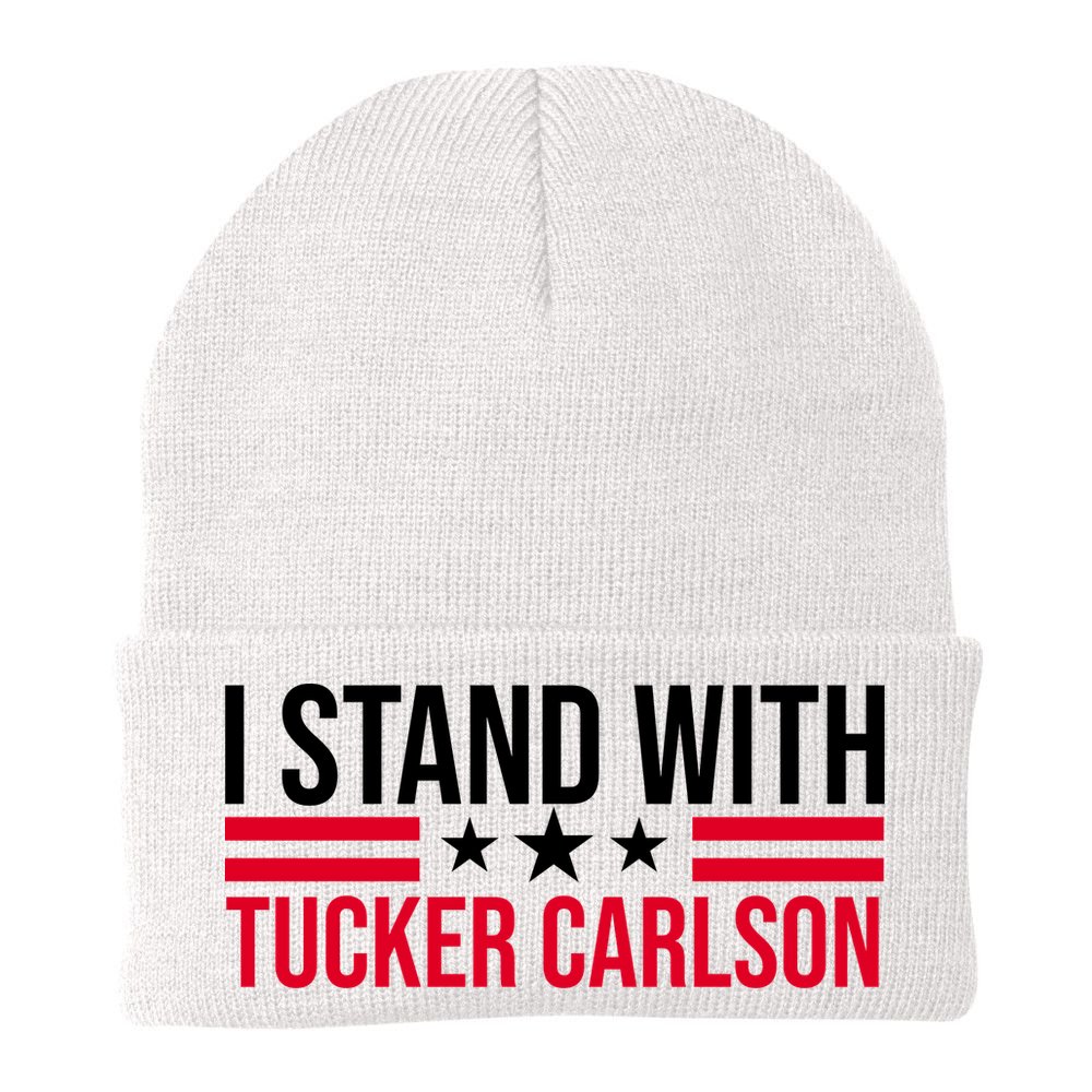 I Stand With Tucker Carlson Beanie