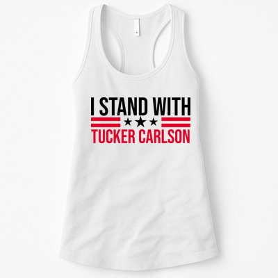 I Stand With Tucker Carlson Womens Tank Top