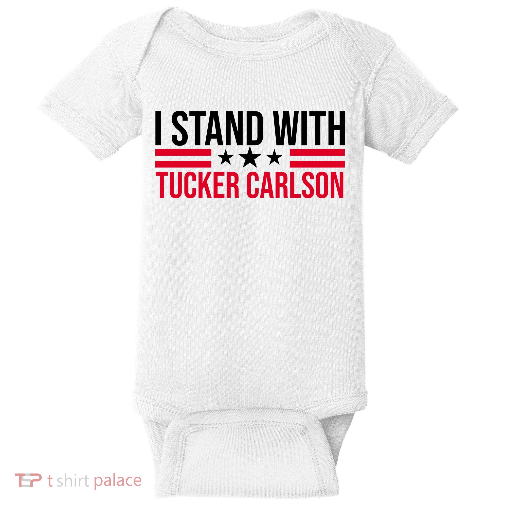 I Stand With Tucker Carlson Baby Bodysuit
