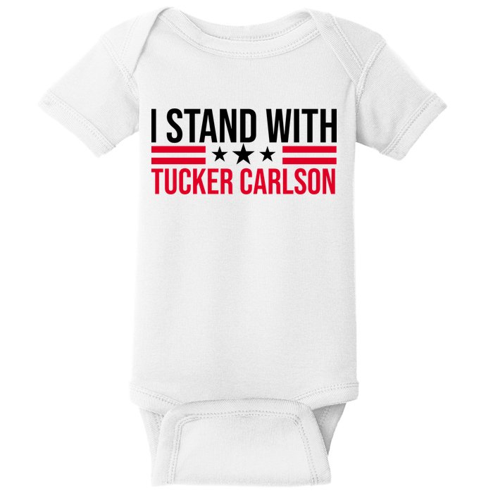 I Stand With Tucker Carlson Baby Bodysuit