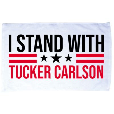 I Stand With Tucker Carlson Microfiber Hand Towel