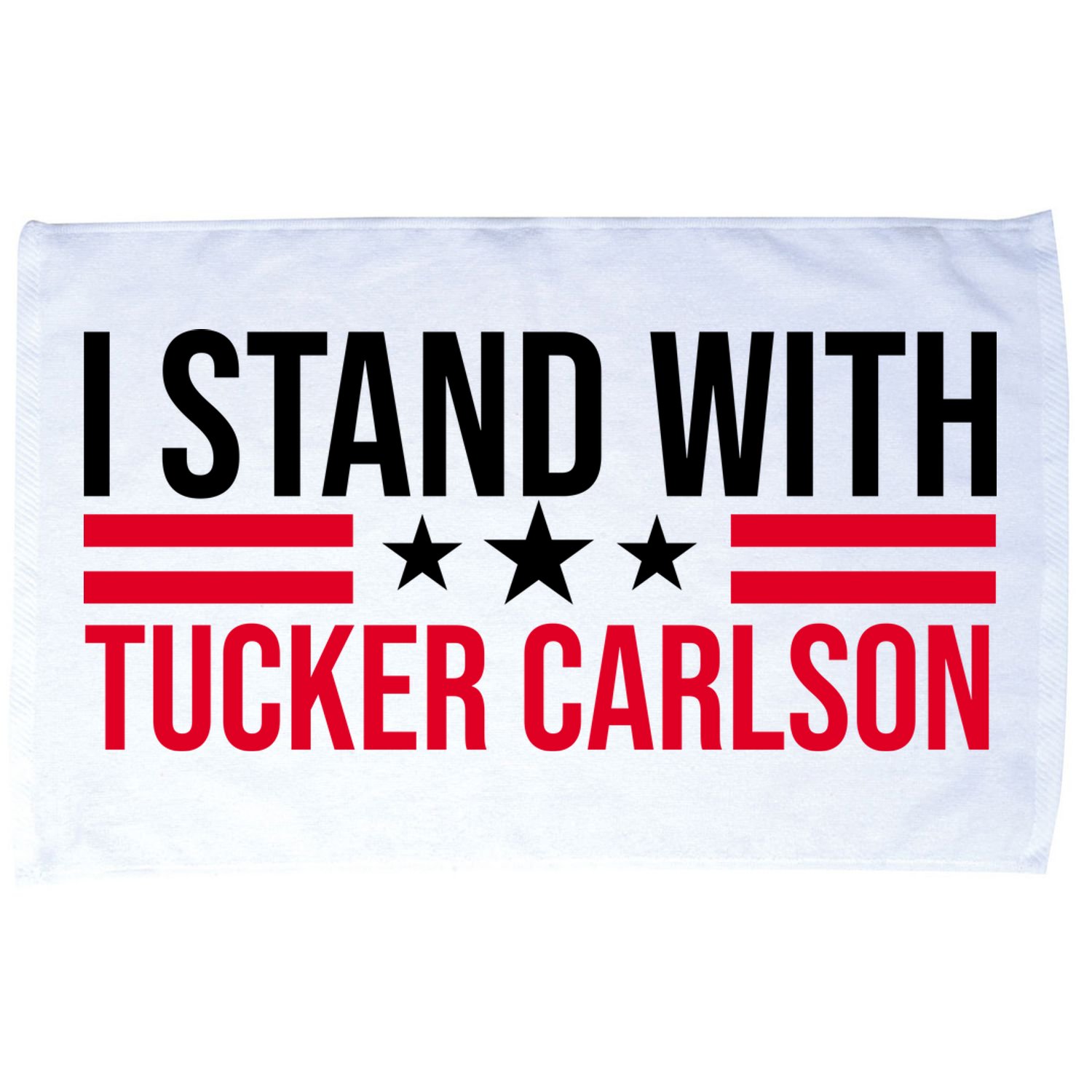 I Stand With Tucker Carlson Microfiber Hand Towel