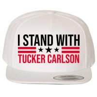 I Stand With Tucker Carlson Wool Snapback Cap