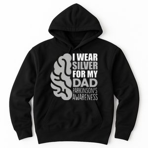 I Wear Silver For My Dad Parkinsons Awareness Hoodie