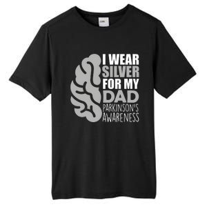 I Wear Silver For My Dad Parkinsons Awareness Tall Fusion ChromaSoft Performance T-Shirt