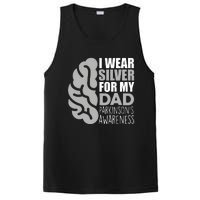 I Wear Silver For My Dad Parkinsons Awareness PosiCharge Competitor Tank