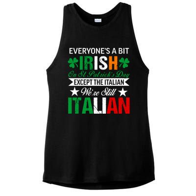 Italian Were Still Italian On St. Patricks Day Ladies PosiCharge Tri-Blend Wicking Tank