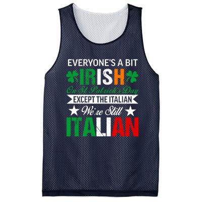 Italian Were Still Italian On St. Patricks Day Mesh Reversible Basketball Jersey Tank