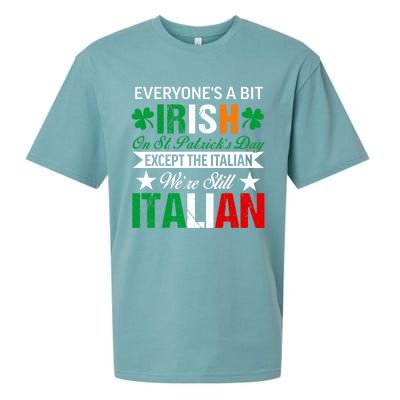 Italian Were Still Italian On St. Patricks Day Sueded Cloud Jersey T-Shirt