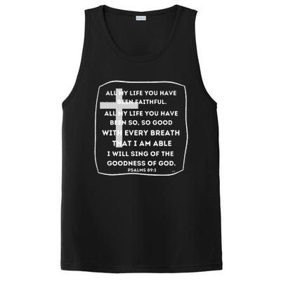 I Will Sing Of The Goodness Of God Church Worship Song PosiCharge Competitor Tank