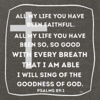 I Will Sing Of The Goodness Of God Church Worship Song Cotton Canvas Backpack