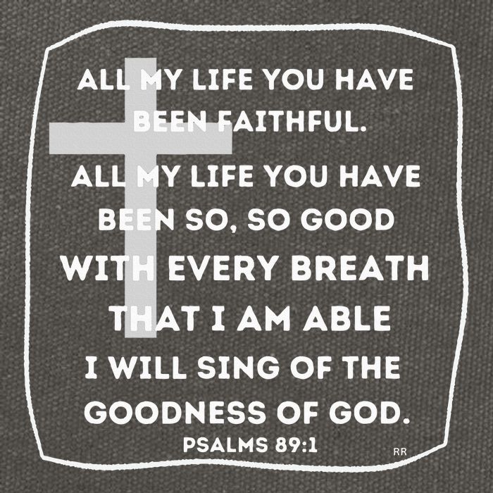 I Will Sing Of The Goodness Of God Church Worship Song Cotton Canvas Backpack