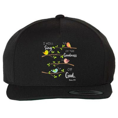 I Will Sing Of The Goodness Of God Christian Wool Snapback Cap