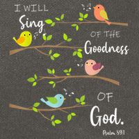 I Will Sing Of The Goodness Of God Christian Cotton Canvas Backpack