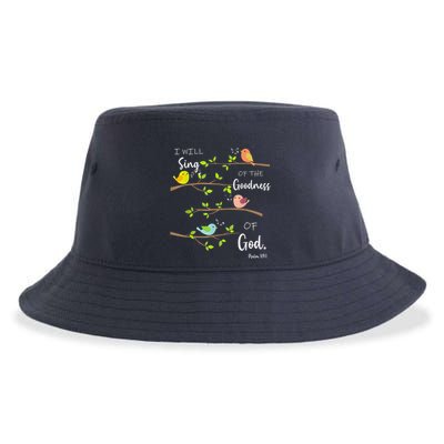I Will Sing Of The Goodness Of God Christian Sustainable Bucket Hat