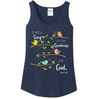 I Will Sing Of The Goodness Of God Christian Ladies Essential Tank