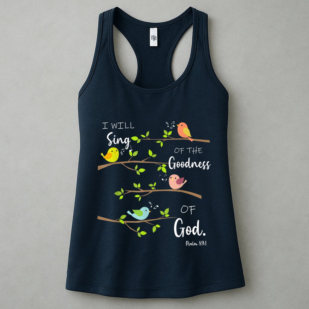 I Will Sing Of The Goodness Of God Christian Womens Tank Top