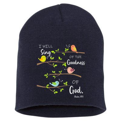I Will Sing Of The Goodness Of God Christian Short Acrylic Beanie