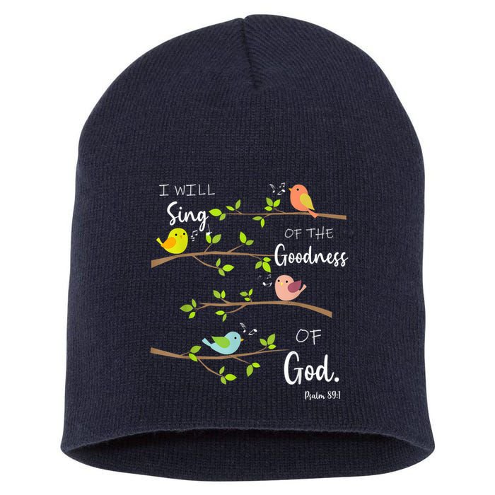 I Will Sing Of The Goodness Of God Christian Short Acrylic Beanie