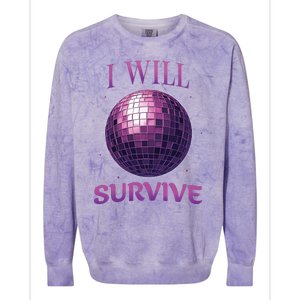 I Will Survive Colorblast Crewneck Sweatshirt