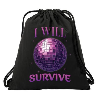 I Will Survive Drawstring Bag