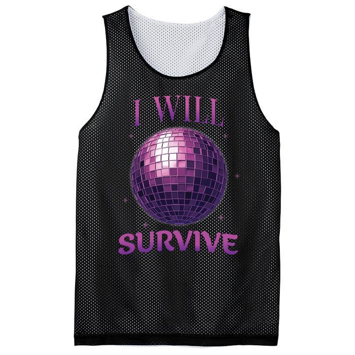 I Will Survive Mesh Reversible Basketball Jersey Tank