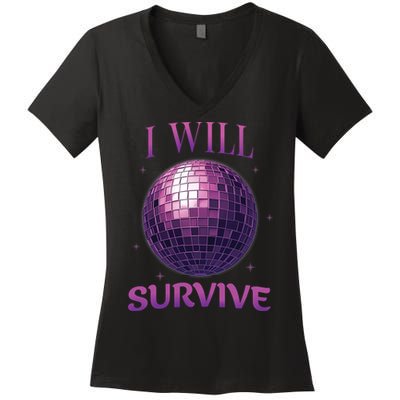 I Will Survive Women's V-Neck T-Shirt