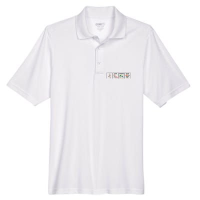 I Want Summer Break Teacher Last Day Of School Vacation Men's Origin Performance Pique Polo