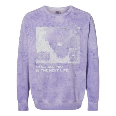 I Will See You In The Next Life Outfits Radio Music 80s 90s Colorblast Crewneck Sweatshirt