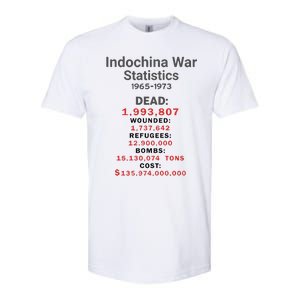 Indochinna War Statistics 19651973 Dead 1993807 Softstyle CVC T-Shirt