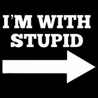 I'm With Stupid Arrow Pointing Right Funny I'm With Stupid Mousepad