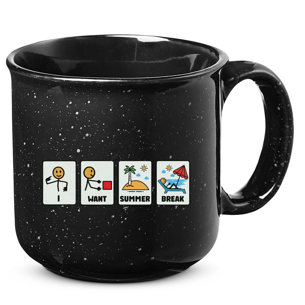 I Want Summer Break 15oz Campfire Ceramic Mug