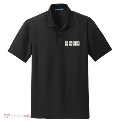 I Want Summer Break Dry Zone Grid Polo