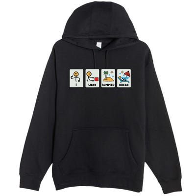 I Want Summer Break Premium Pullover Hoodie