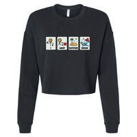I Want Summer Break Cropped Pullover Crew