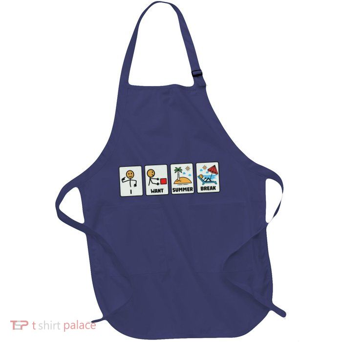 I Want Summer Break Apron