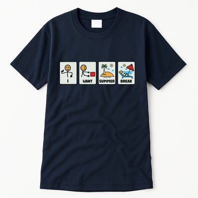 I Want Summer Break Tall T-Shirt