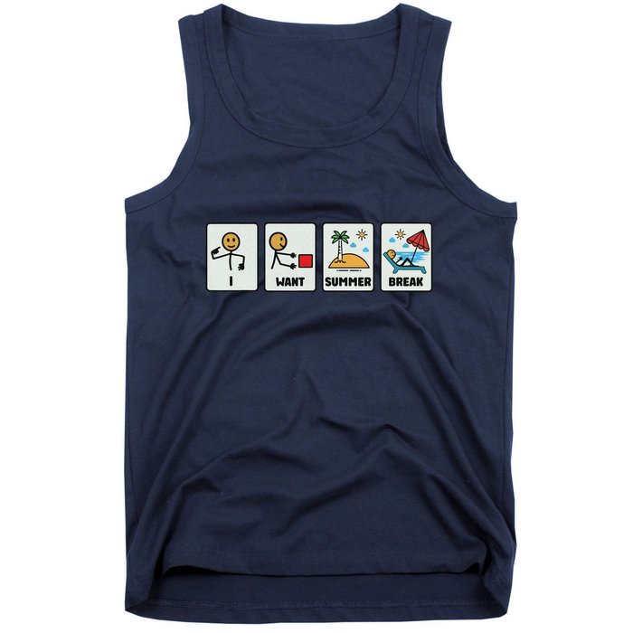 I Want Summer Break Tank Top
