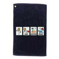 I Want Summer Break Golf Towel