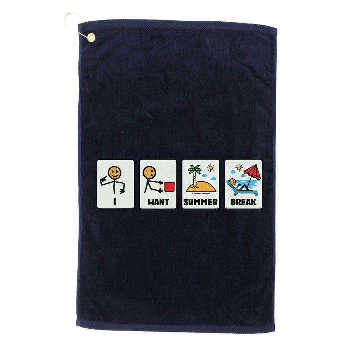 I Want Summer Break Golf Towel