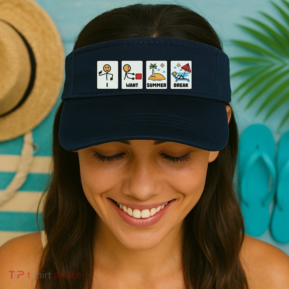 I Want Summer Break Visor